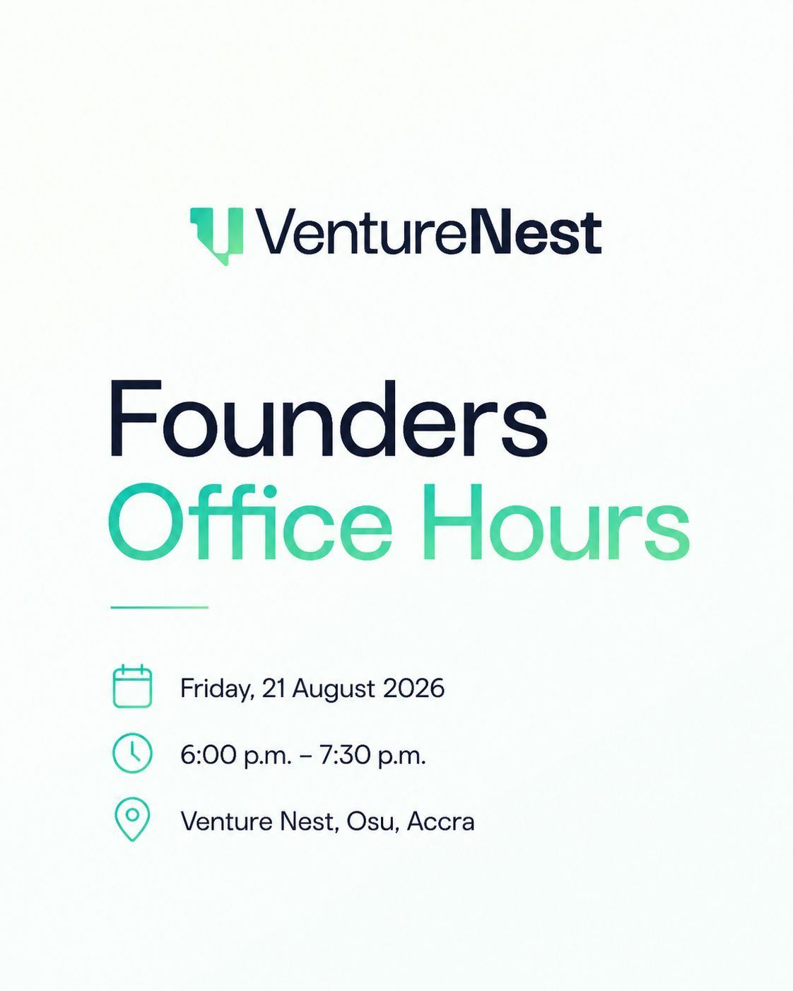 Venture Nest Founders Office Hours